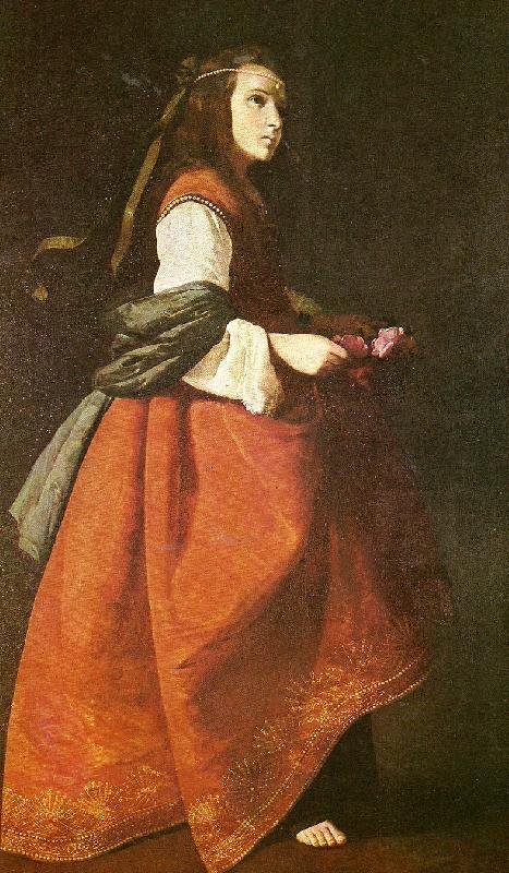 Francisco de Zurbaran st. casilda oil painting picture